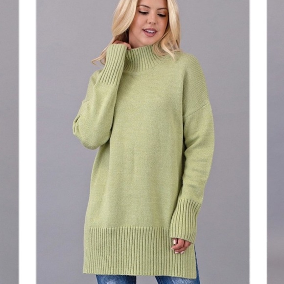 Oversized  Turtleneck Sweater/Tunic - Picture 2 of 6